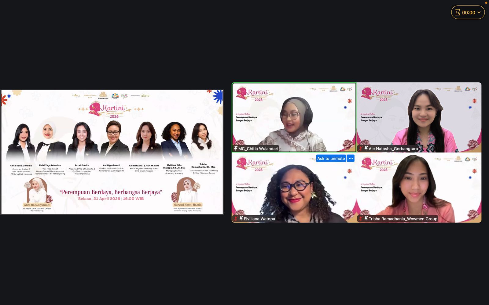 Kartini Online Summit 2026 “Kartini Talks: Perempuan Berdaya, Bangsa Berjaya”
